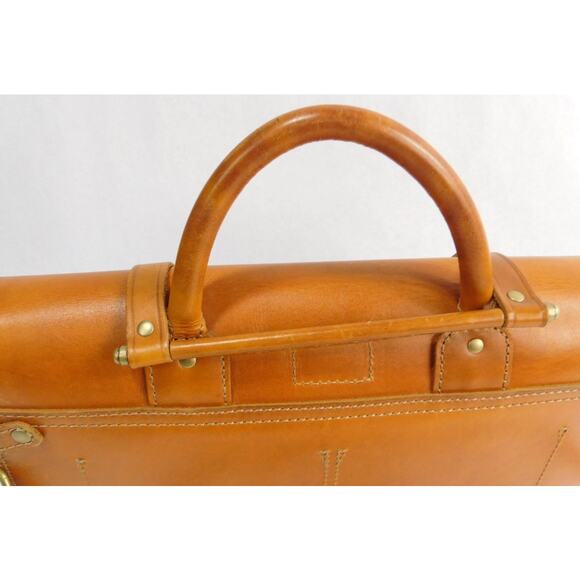 Fossil Limited Edition Vintage Archive Music Briefcase- numbered RARE Cognac - Picture 7 of 16